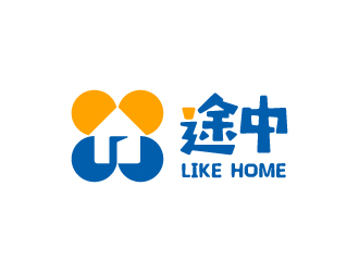 途中 like home民宿品牌logo設(shè)計logo設(shè)計