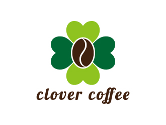 張俊的clover coffeelogo設計