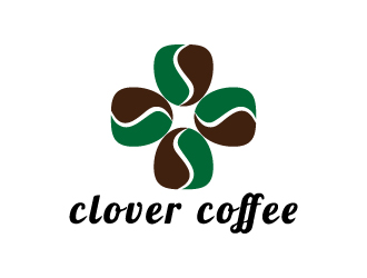 張俊的clover coffeelogo設計