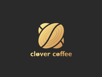 黃安悅的clover coffeelogo設計