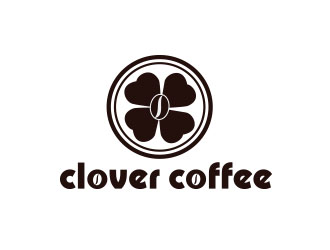 朱紅娟的clover coffeelogo設計