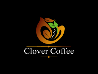 連杰的clover coffeelogo設計