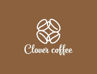 葉美寶的clover coffeelogo設(shè)計(jì)