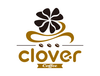 向正軍的clover coffeelogo設計