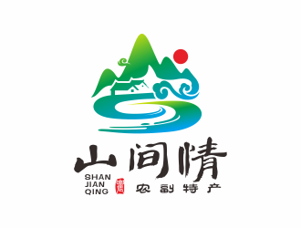 何嘉健的山間情  農(nóng)副特產(chǎn)logo設(shè)計(jì)