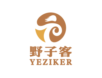 彭波的野子客 拼音yeziker零售商標(biāo)設(shè)計logo設(shè)計