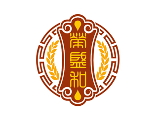 盛銘的榮盛和logo設計