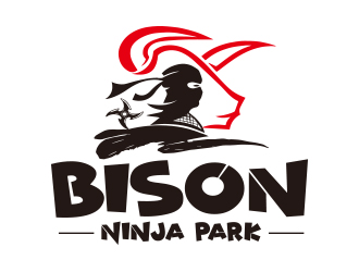 向正軍的Bison Ninja Parklogo設(shè)計