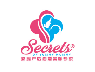 陳曉濱的嬌雅產(chǎn)后修復美顏專家secrets of yummy mummylogo設(shè)計