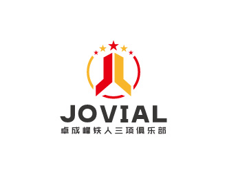 周金進(jìn)的成都卓成峰鐵人三項(xiàng)俱樂部（英文名稱Jovial）logo設(shè)計(jì)