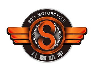 劉琦的八零機(jī)車logo設(shè)計(jì)