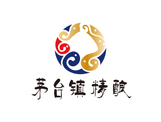 黃安悅的茅臺鎮(zhèn)精釀白酒商標(biāo)設(shè)計logo設(shè)計