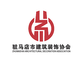 彭波的駐馬店市建筑裝飾協(xié)會logo設(shè)計