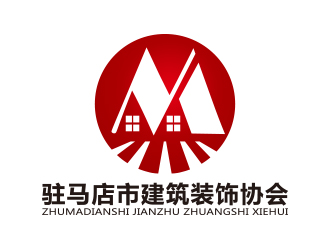 向正軍的駐馬店市建筑裝飾協(xié)會logo設(shè)計