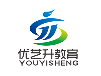 趙鵬的優(yōu)藝升教育logo設(shè)計