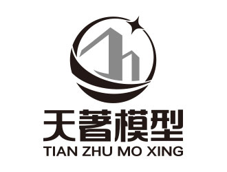 向正軍的天著模型logo設計