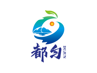 孫金澤的都勻文明城市山水LOGOlogo設(shè)計