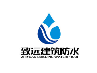 李賀的建筑防水工程單色logologo設(shè)計(jì)