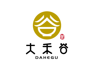 張俊的大禾谷中式快餐標(biāo)志設(shè)計logo設(shè)計