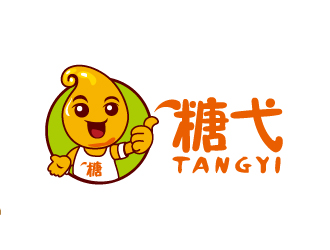 葉美寶的糖弋液態(tài)糖漿卡通人物logo設(shè)計