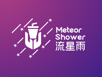 趙鵬的流星雨 meteor showerlogo設(shè)計(jì)