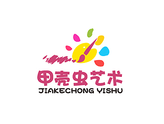 秦曉東的甲殼蟲藝術(shù)單色標(biāo)志設(shè)計(jì)logo設(shè)計(jì)