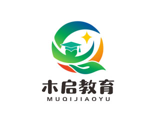 郭慶忠的木啟教育logo設計logo設計