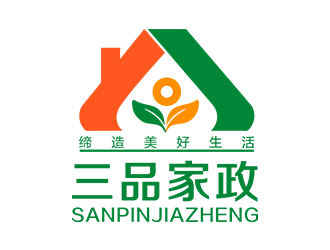 鄭錦尚的三品家政logo設計