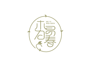 陳智江的“木易為春”鮮花店logo設(shè)計(jì)