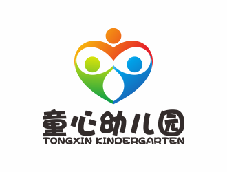 何嘉健的童心幼兒園logo設(shè)計