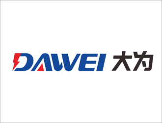 DaWei字母LOGO設(shè)計，酷炫簡潔，有力量感l(wèi)ogo設(shè)計