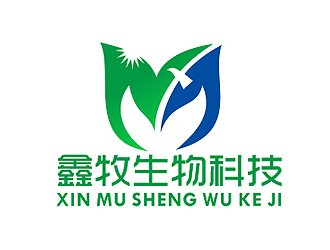 盛銘的鑫牧生物科技logo設計