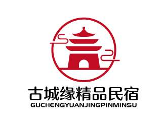 張俊的古城緣精品民宿商標(biāo)logo設(shè)計