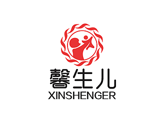 秦曉東的馨生兒logo設計