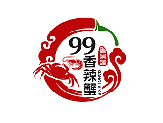 潘樂的99香辣蟹logo設(shè)計(jì)