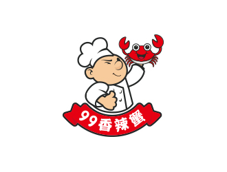 99香辣蟹logo設計