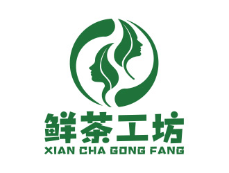 向正軍的鮮茶工坊珍珠奶茶logo設(shè)計(jì)