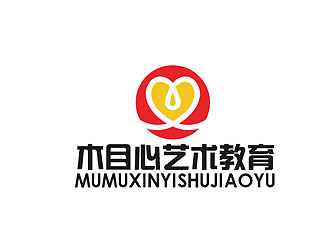 秦曉東的木目心藝術教育logo設計