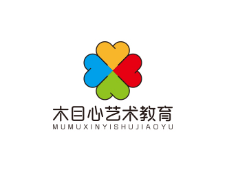 孫金澤的木目心藝術(shù)教育logo設計