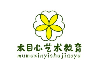 楊占斌的木目心藝術教育logo設計