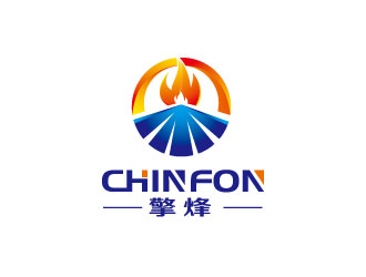 連杰的CHINFON擎烽logo設(shè)計