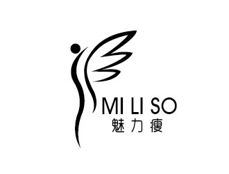 李賀的魅力瘦   MI LI SOlogo設(shè)計