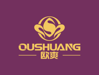 何嘉健的歐爽  OUSHUANGlogo設(shè)計