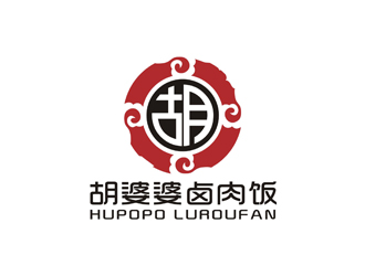 孫永煉的鹵肉飯中式快餐卡通logologo設計