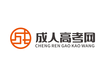 唐國強的成人高考網(wǎng)logo設計