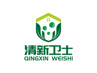 何嘉健的清新衛(wèi)士logo設(shè)計