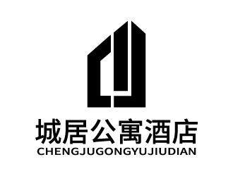 張俊的城居公寓酒店logo設(shè)計