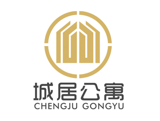 趙鵬的城居公寓酒店logo設(shè)計