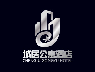 連杰的城居公寓酒店logo設(shè)計