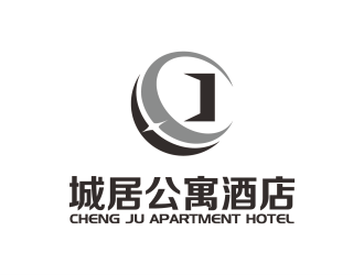 安冬的城居公寓酒店logo設(shè)計